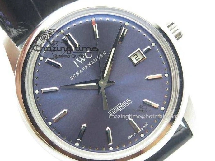MIROTIME 0208 UrbanChic Ingeniuer St.Laurens SS Blue Dial MK 1:1 Best Edition On Black Leather Strap A 7366